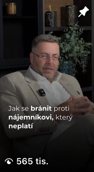 Reel Jak se bránit proti nájemníkovi, který neplatí, 565 tisíc zhlédnutí