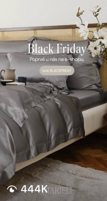 Reel MARIELI Black Friday, poprvé na e-shopu, 444 tisíc zhlédnutí