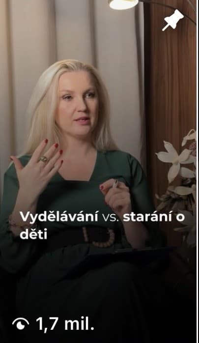 Reel Vydělávání vs. starání o děti, 1,7 milionu zhlédnutí